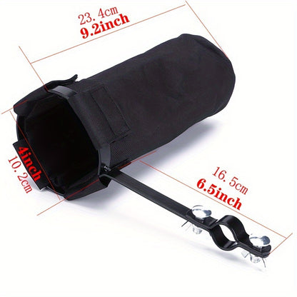 Drumstick Storage Bag with large capacity and durability. Easily attaches to drum, music, or microphone stands.