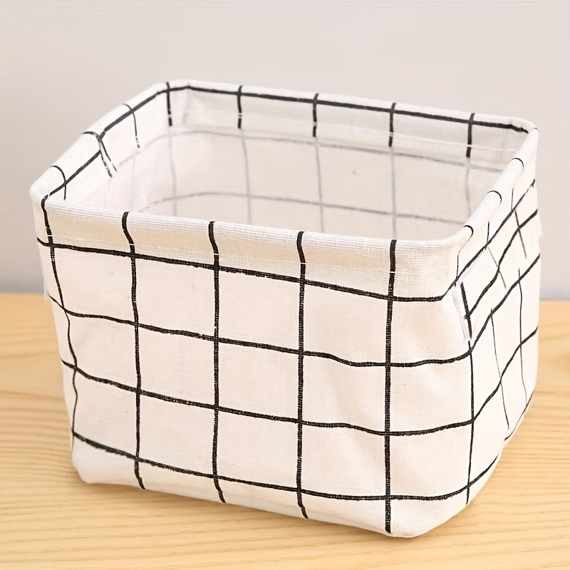 Multipurpose foldable storage organizer with handle. Waterproof and dustproof. Ideal for organizing underwear, socks, cosmetics, and more in the bathroom.