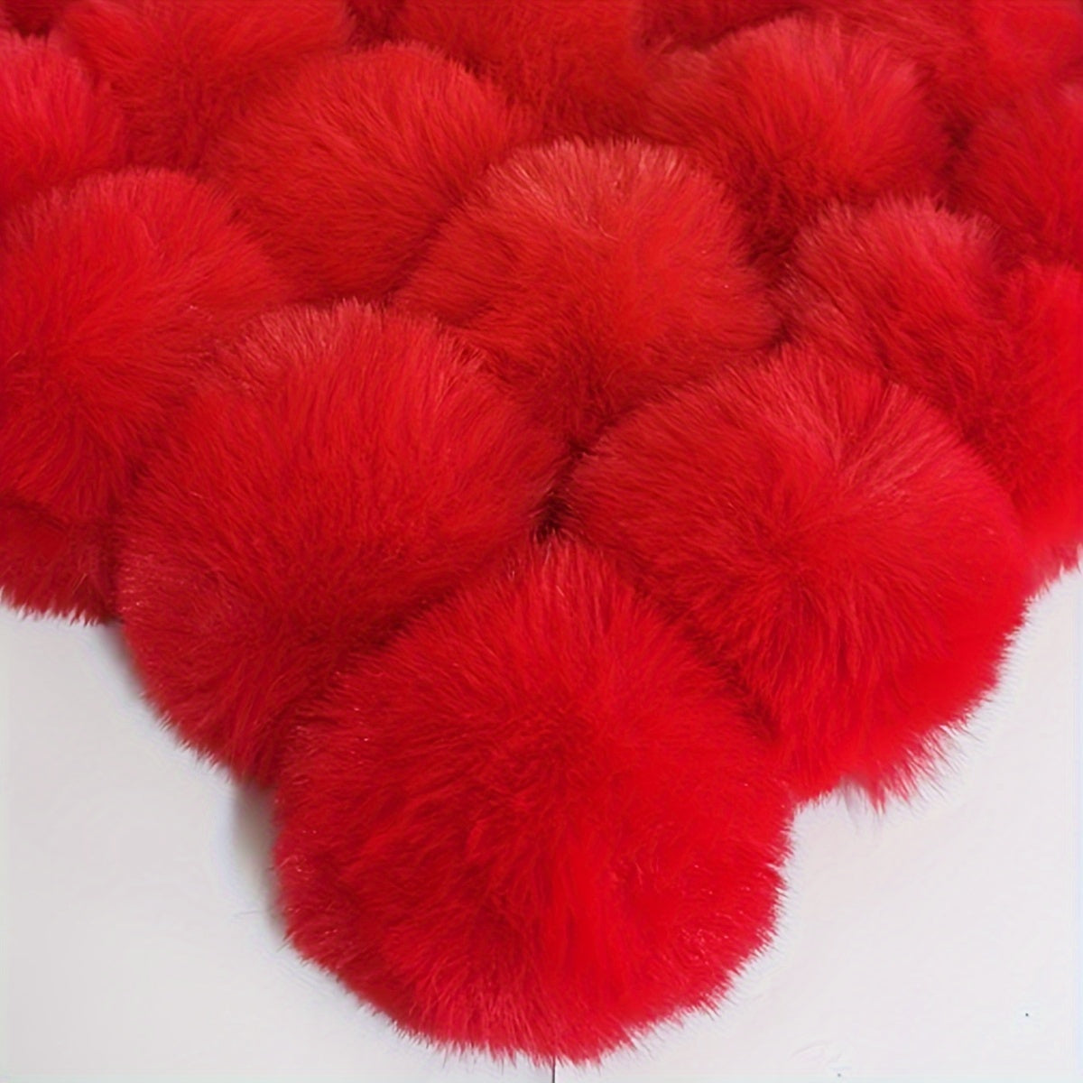 Set of 20 8cm Faux Rabbit Fur Pom Pom Keychains, Fluffy Balls attached to Elastic Loop for Hats, Keychains, Scarves, Gloves, Bags and other Accessories