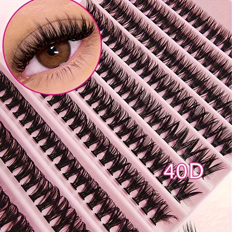 Luxury DIY Lash Extension Kit with faux mink lashes in various lengths and curls for natural glamorous looks. Ideal for beginners.