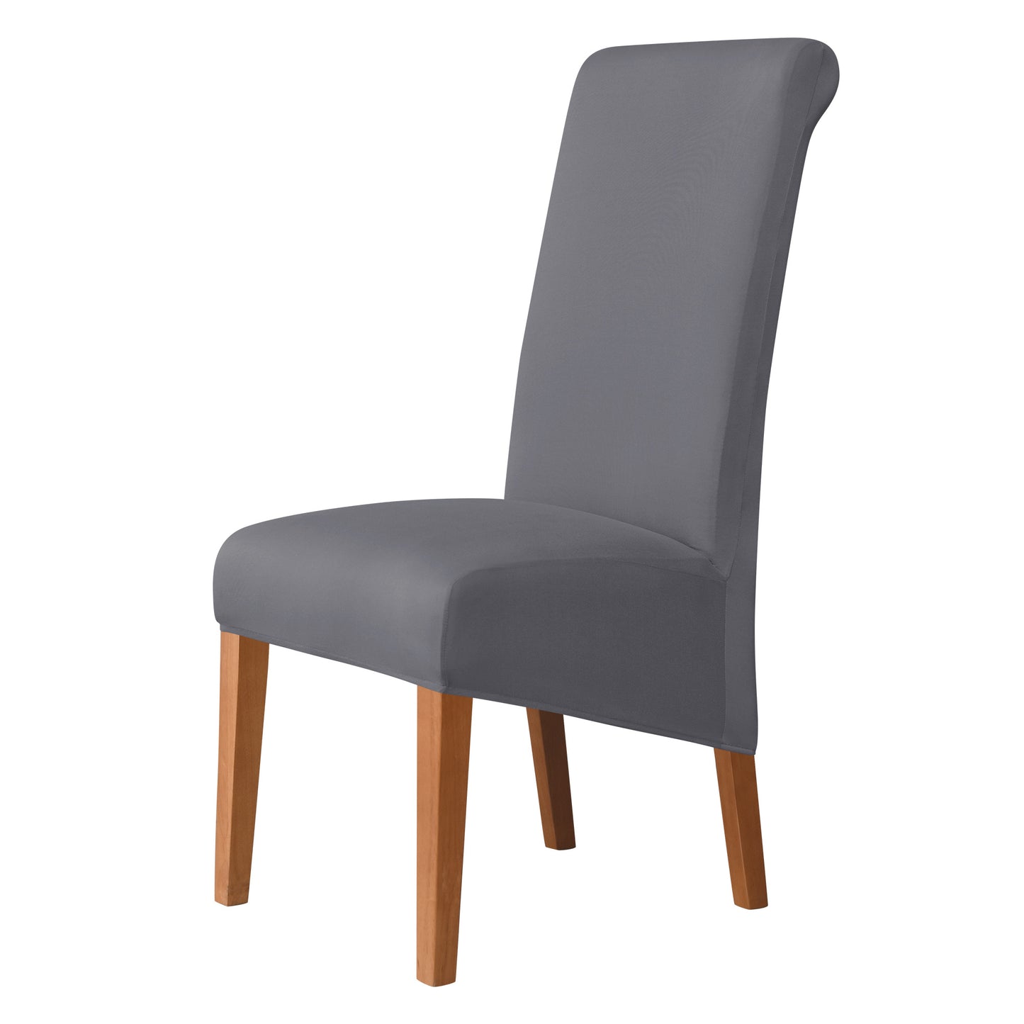 Soft, smooth elastic slipcover for large dining chairs, perfect for weddings, ceremonies, and banquets.