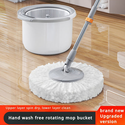 The Spin Mop and Bucket Set includes 3 pieces and features a convenient Self-Wringing System, making it easy to wring out excess water. With its labor-saving design, this set ensures efficient cleaning in various areas such as the Living Room, Bedroom