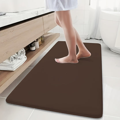 Super absorbent bath mat with non-slip backing, ultra soft and comfortable, perfect for your bathroom decor.