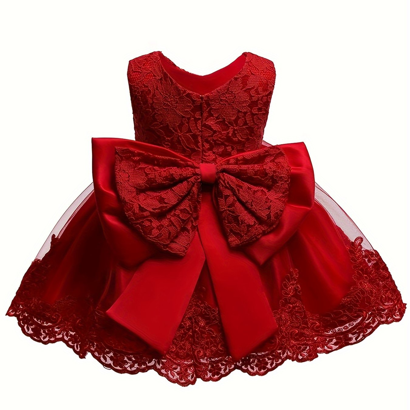 Elegant lace princess tulle dress for toddler, perfect for formal occasions, birthdays, photography, and banquets.