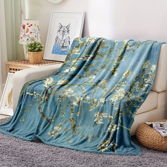 Almond Blossom Pattern Flannel Blanket - Soft and Warm, Perfect for All Seasons

This versatile blanket is ideal for use in the office, while camping, or while traveling. It makes a great gift for anyone who loves to stay cozy and comfortable.