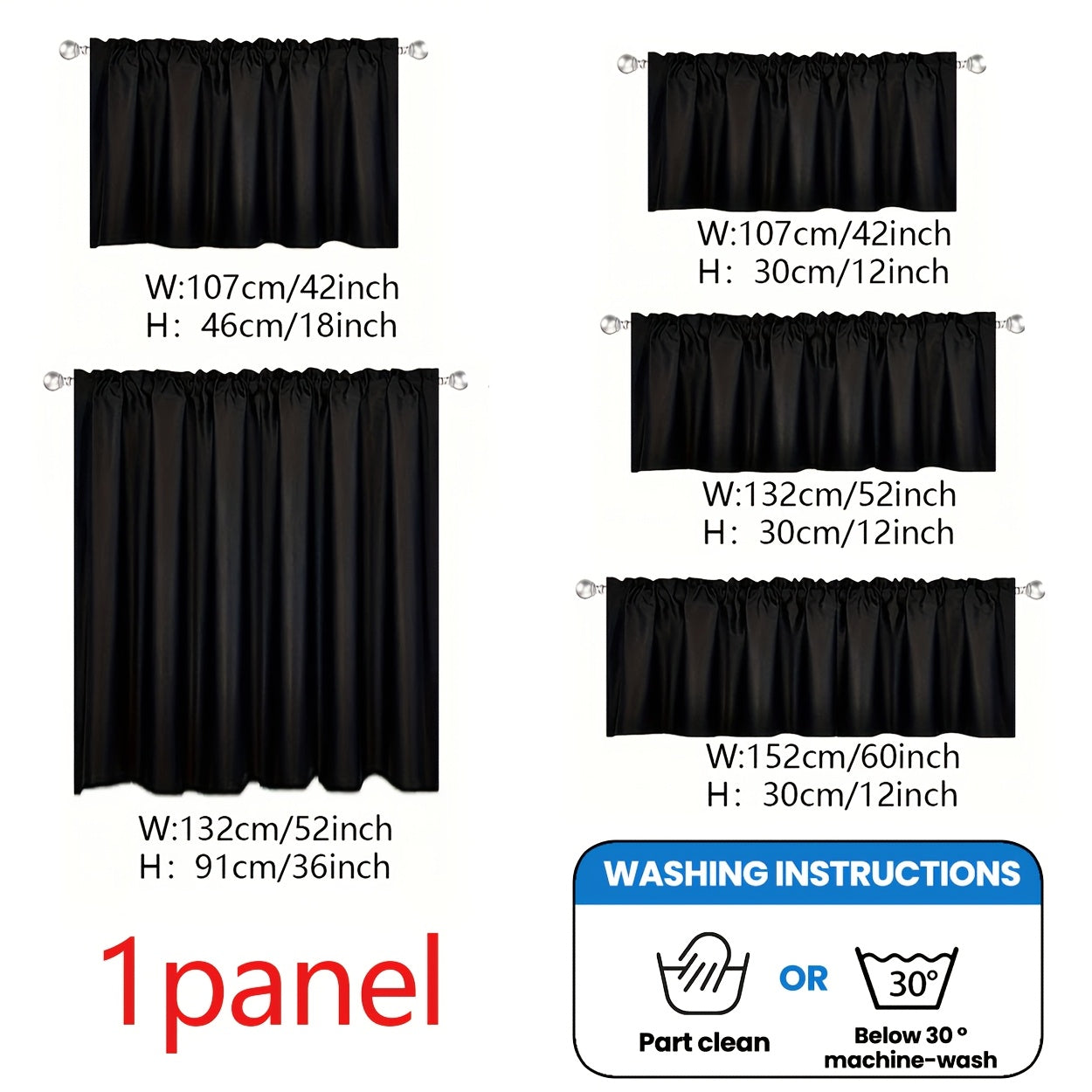 Add a touch of elegance to your kitchen or living room with this stylish, solid color blackout curtain. The rod pocket design makes it easy to hang, while the simple modern style adds a chic flair to any space. Perfect for adding some privacy to your