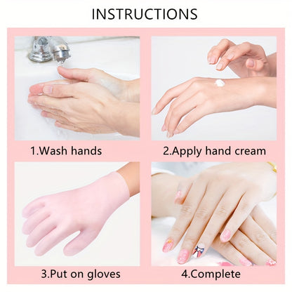 Silicone gloves and socks for soft, fragrance-free hand and foot care.