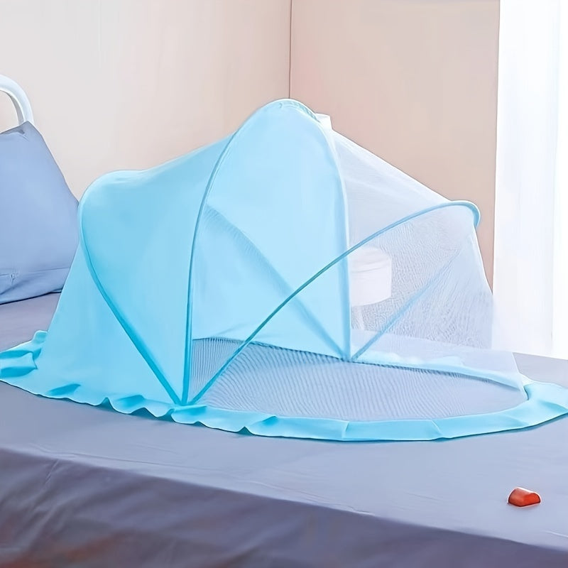 Youngsters Portable and Foldable Mosquito Net - Complete Coverage, No-Bottom Design, Made of Polyester - Ideal for Youngsters