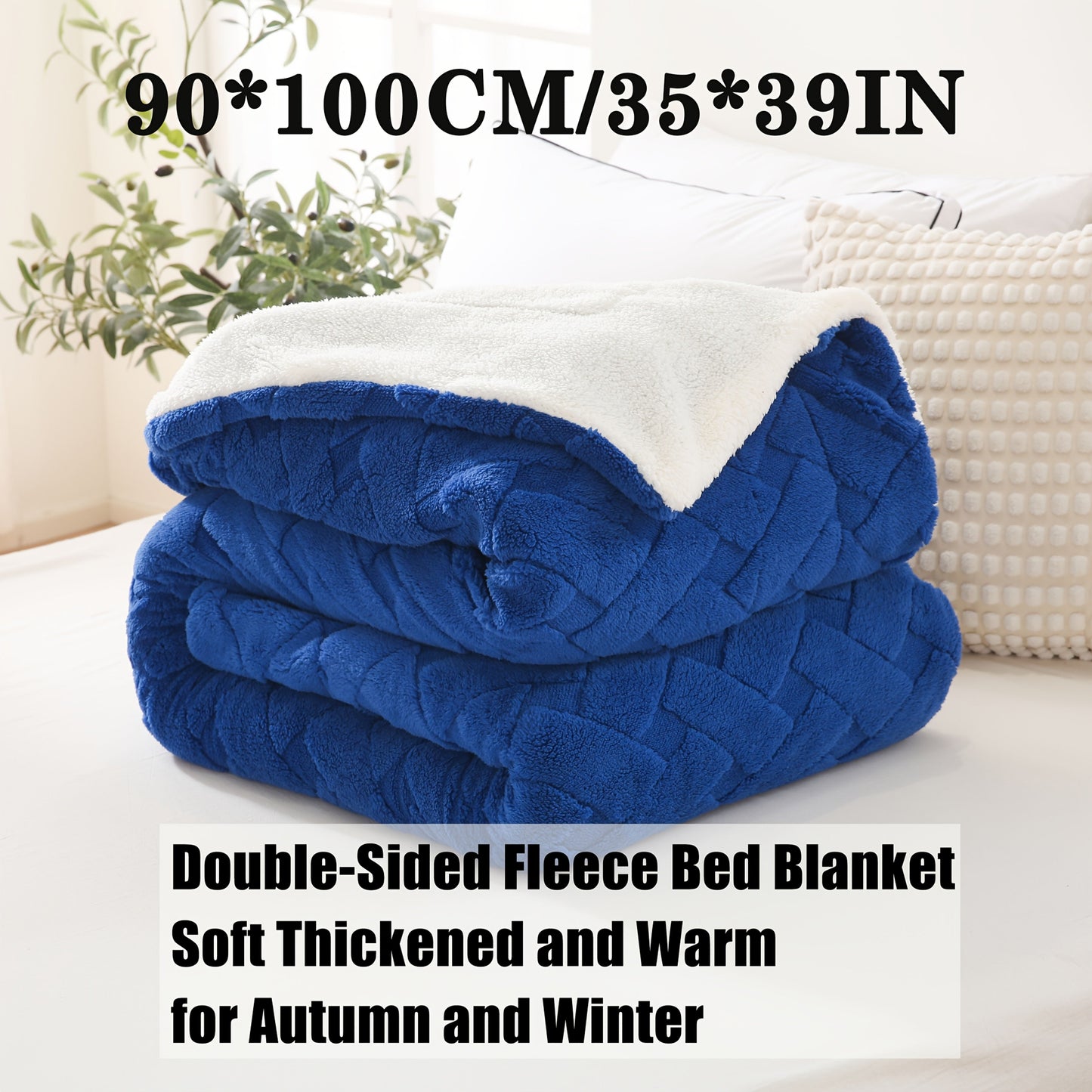 Stay warm and cozy this holiday season with our 1pc Christmas Blanket! The Sherpa Argyle Blanket is ultra-warm, soft and stylish, with a double-layer design perfect for all seasons. Ideal for the bedroom, sofa, office, or couch bed, this blanket features