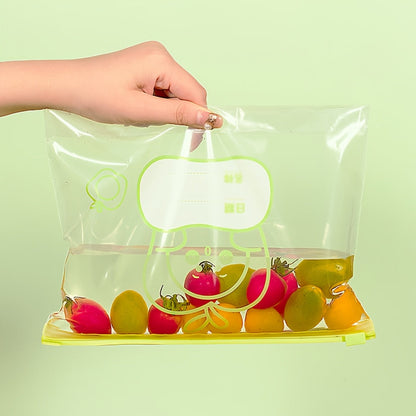 1 set of either 10, 15, or 20 pieces of Reusable Zip Lock Bags, made of Food Grade Transparent Storage Bag with Zipper Sealing. These plastic containers are perfect for travel, camping, kitchen, and freezer use.