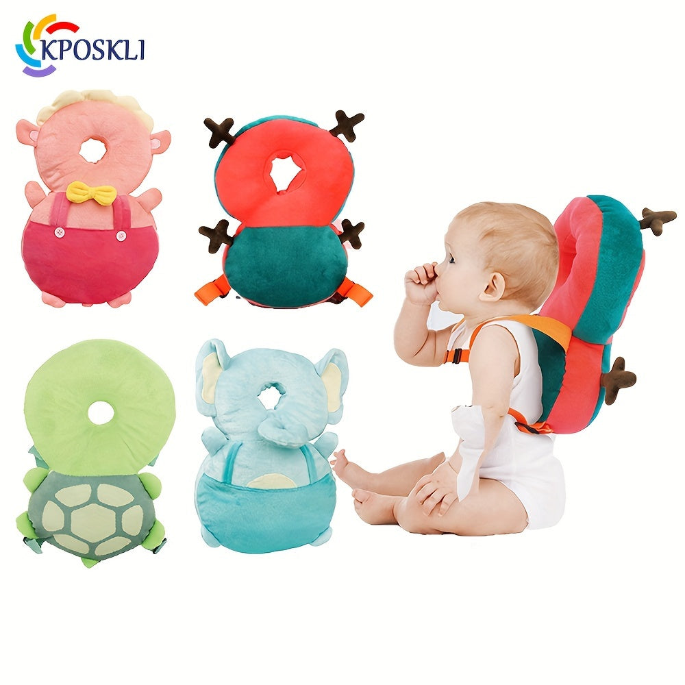 KPOSKLI presents a charming animal plush toy with adjustable straps, made from breathable and comfortable polyester fiber. This toy is uncharged and requires no batteries, making it an ideal holiday gift for children aged 0-3 years old.