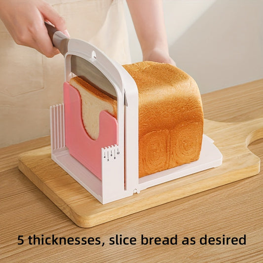 Simple Slice Bread Cutter - Convenient Toast Slicer, Manual Operation, Suitable for Home & Restaurant Settings