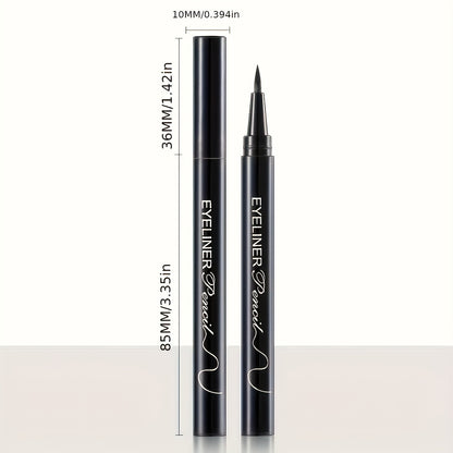 Luxury Waterproof Liquid Eyeliner 12-Pack with Precision Tip, Ideal for Sensitive Eyes & Smudge-Proof Formula