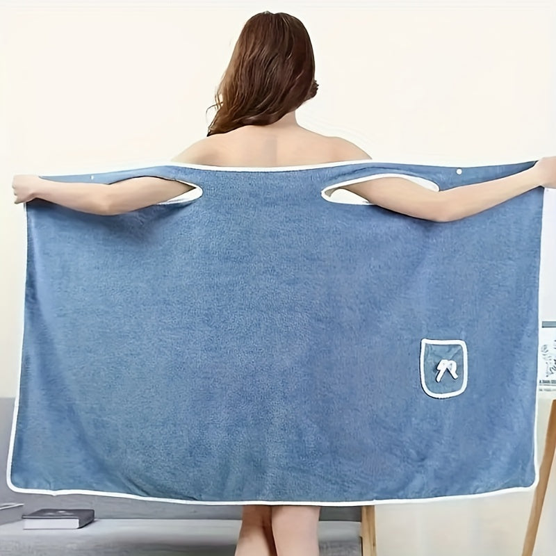 Valentine's Day wearable bath towel for family and outdoor use. Water-absorbing and quick-drying. Perfect for shower, sauna, and spa.