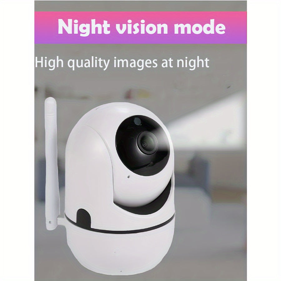 YIIYRY Brand Smart WiFi Security Camera with 2-Way Audio, Night Vision, Pet Monitoring, Smartphone Compatibility, 1080p Resolution, and USB Power