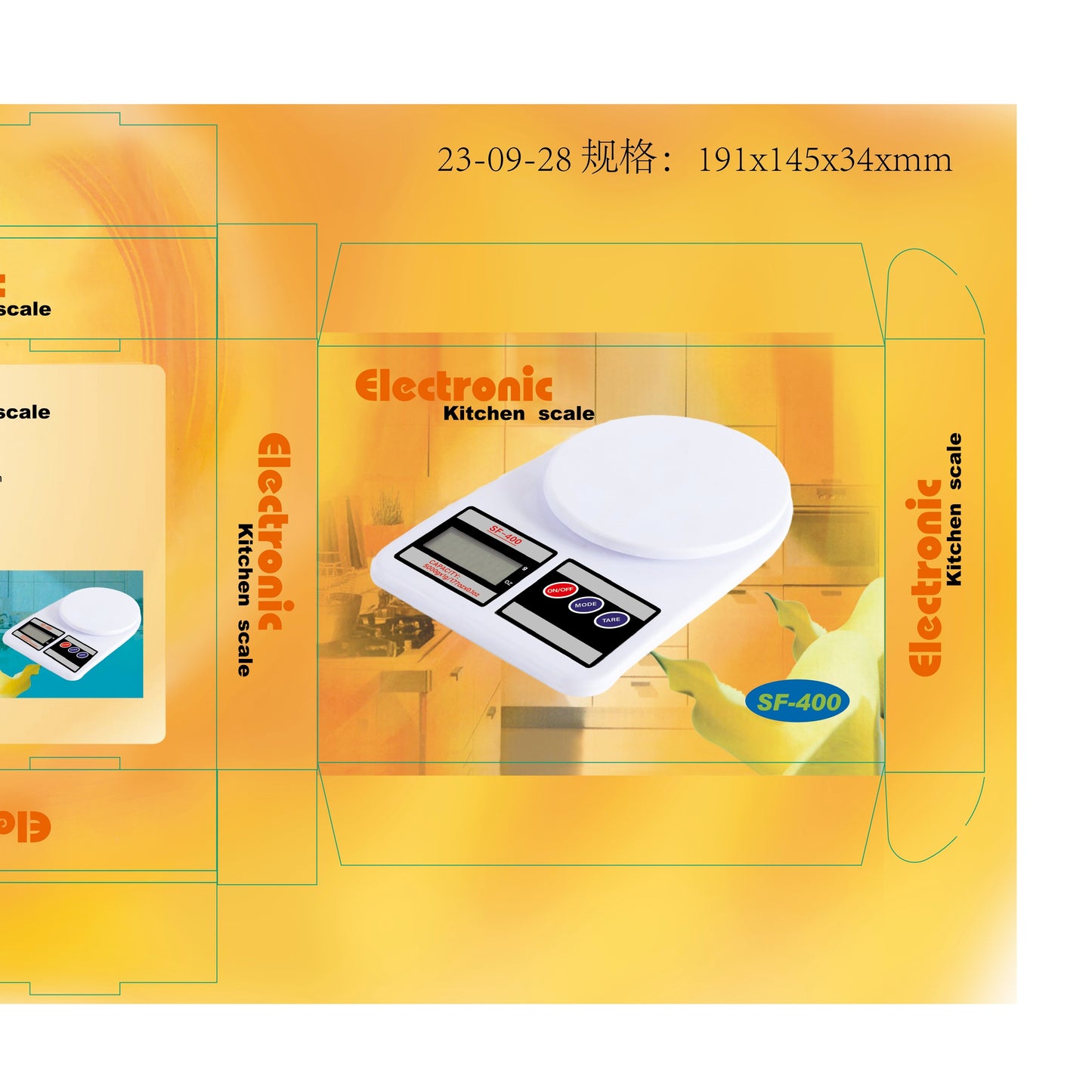 5kg Digital Postal Scale with Battery included, compact and high precision for home and office use. Powered by AAA battery.