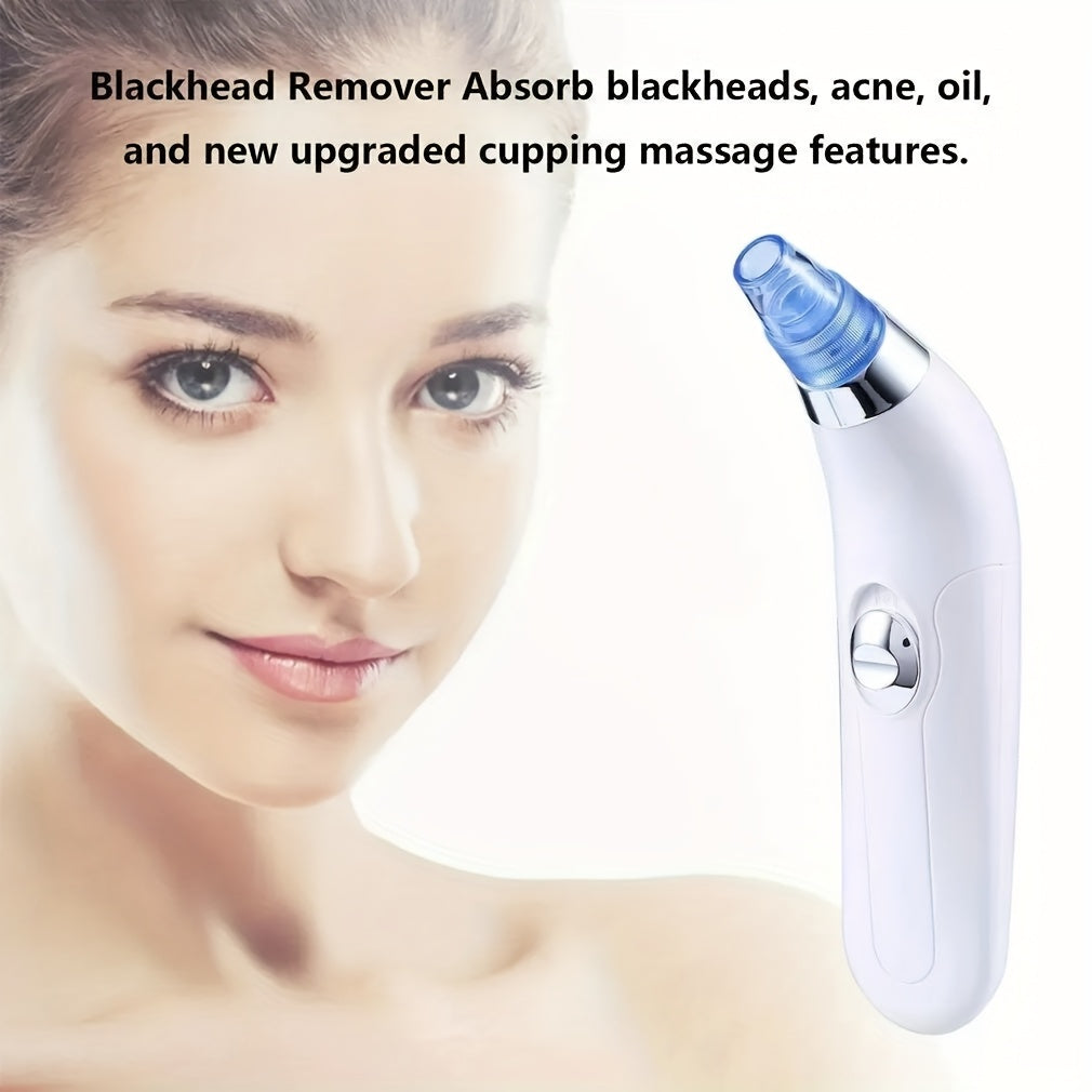 This device comes with four suction heads to safely remove blackheads.