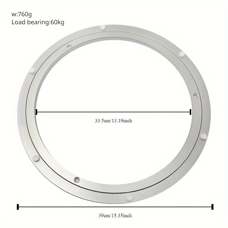 Sturdy Aluminum Lazy Susan Spinner - High-Quality Material, Quiet Rotating Mechanism for Table, Noise-Reducing Furniture Swivel - Perfect for Home and Indoor Use