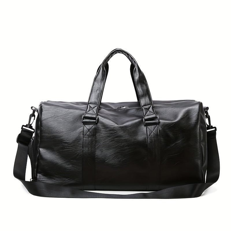 Spacious PU travel tote for short trips and business, lightweight and stylish.