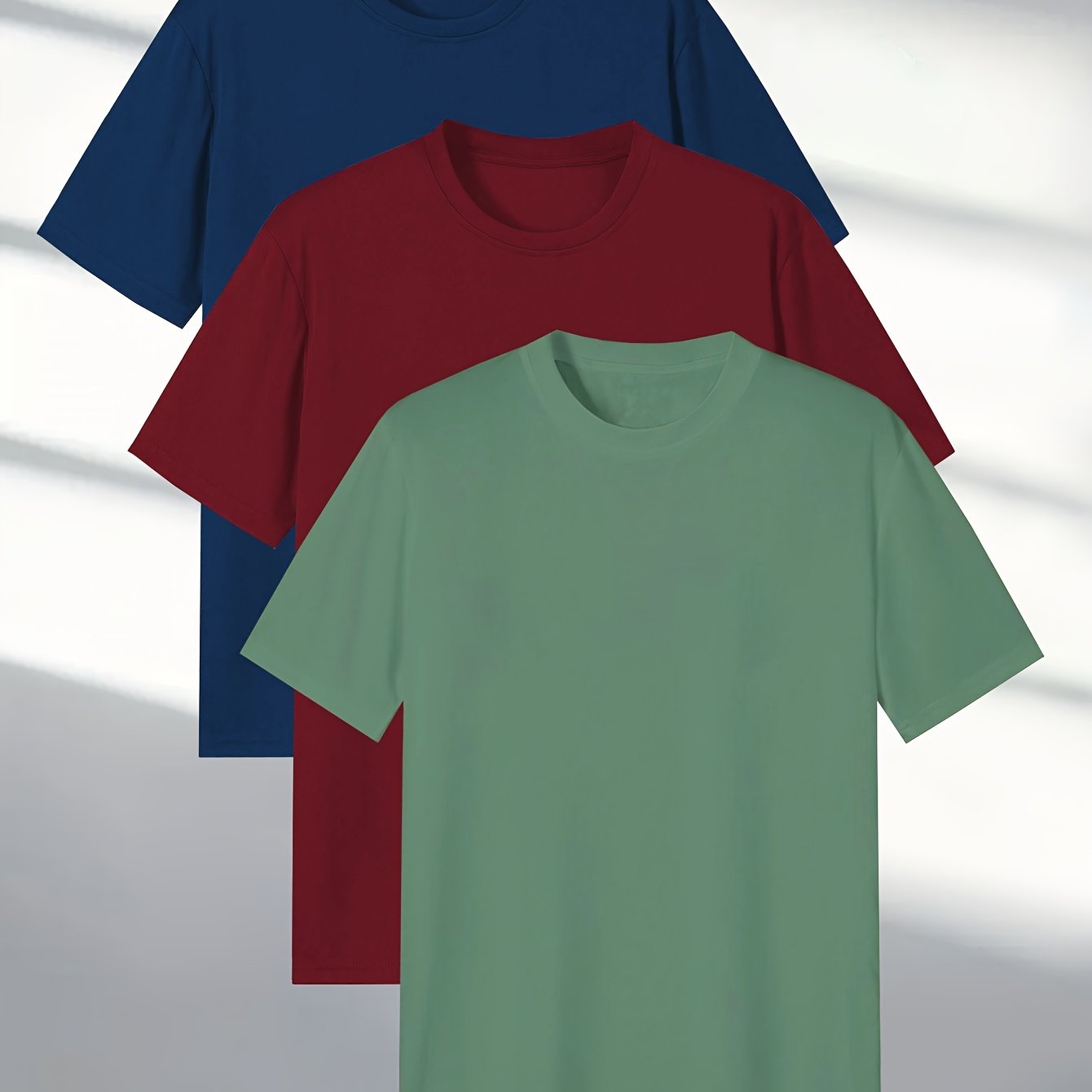 Men's 3-piece Short Sleeve T-Shirt Set 424