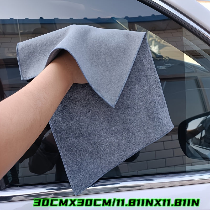 1 pc Ultra-Absorbent Microfiber Car Towel in 4 sizes (20x30cm to 60x30cm) for detailing, polishing, and cleaning. Ideal for vehicle paint, glass, faux leather seats, cushion storage bags.