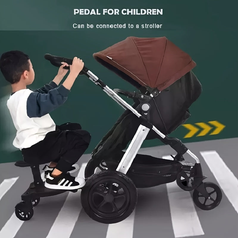 Newly Designed Universal 2-in-1 Stroller with Glider Board and Seat for Outdoor Travel.