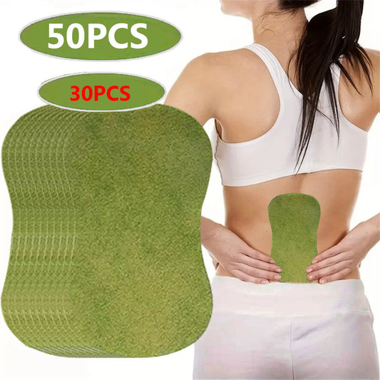 30/50 self-adhesive herbal back patches for lumbar support.