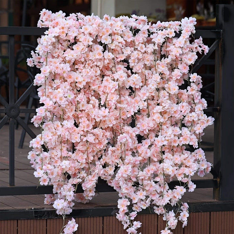 1 artificial sakura vine, 180cm, ideal for wedding and garden decor, home parties, Christmas, and scrapbook projects.