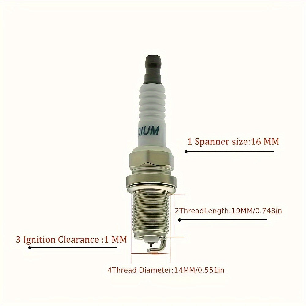 4 IK20 5304 IRIDIUM POWER Spark Plugs for various car brands.