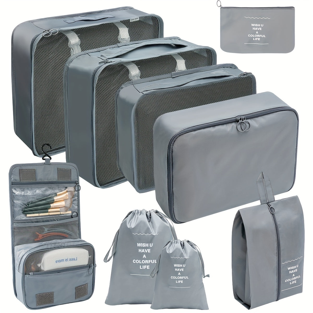 9 lightweight travel packing cubes for efficient luggage organization.