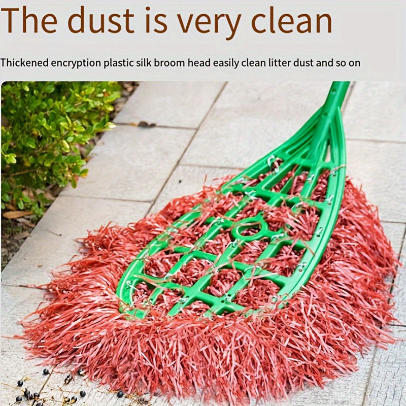 Professional Sanitation Cleaning Equipment: Outdoor Heavy-Duty Hand Broom designed for Hard Floor Surfaces in Large Garden, Yard, Sidewalk, and Street Sweeping.