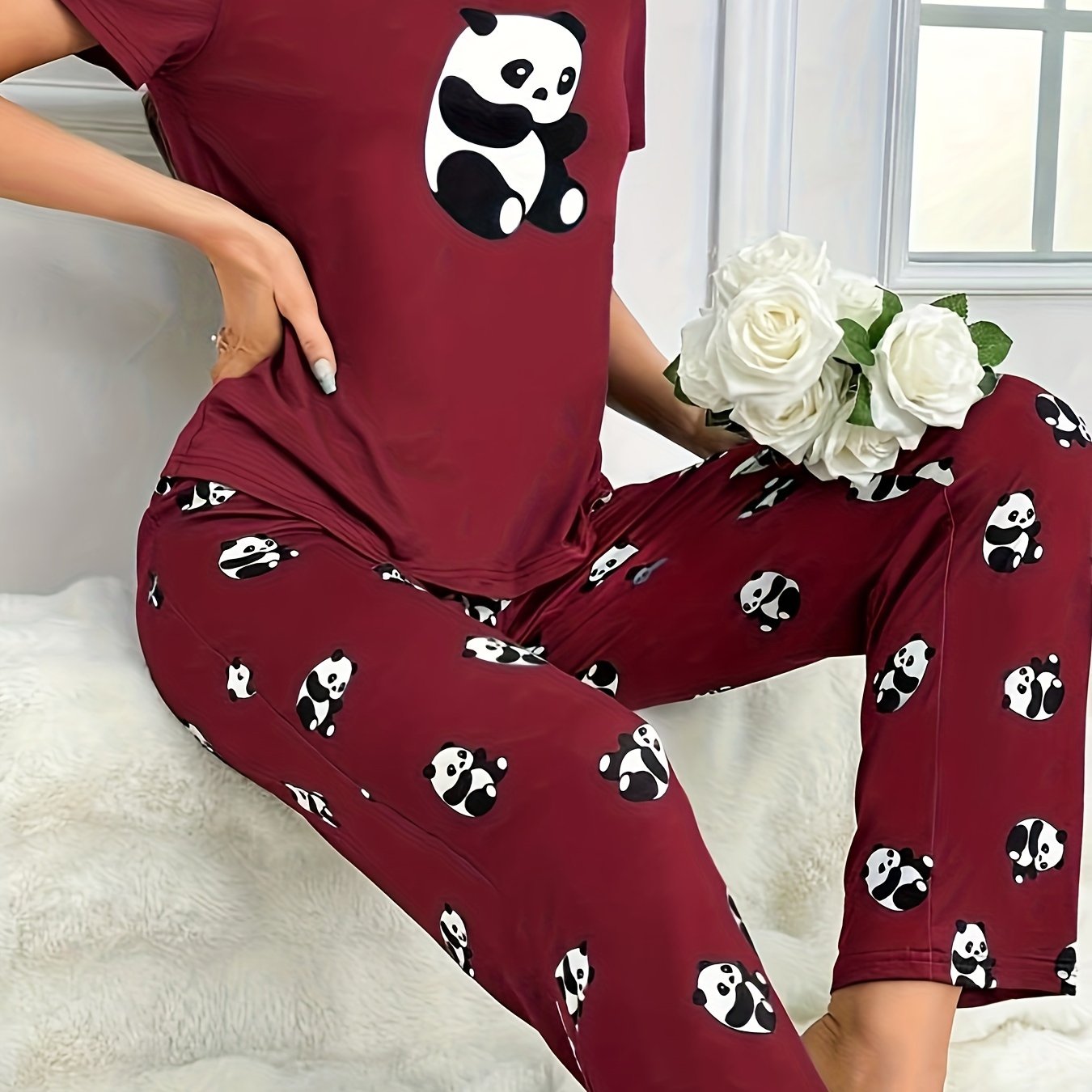 Panda print outfit