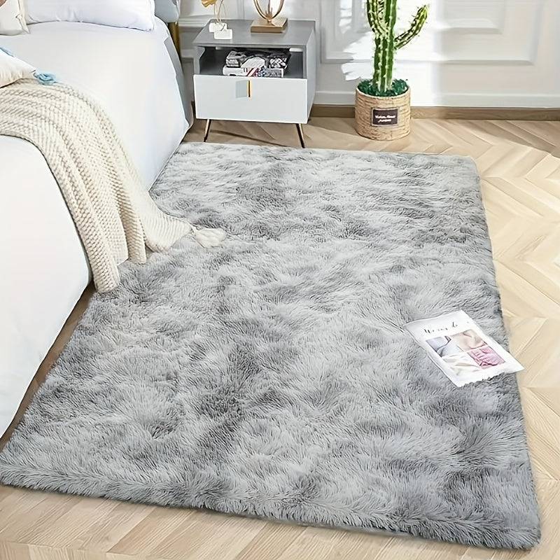 Plush and Cozy Area Rug for Living Room and Bedroom - Luxuriously Soft, Fluffy Polyester Carpet with Non-Slip Backing for Home Decor