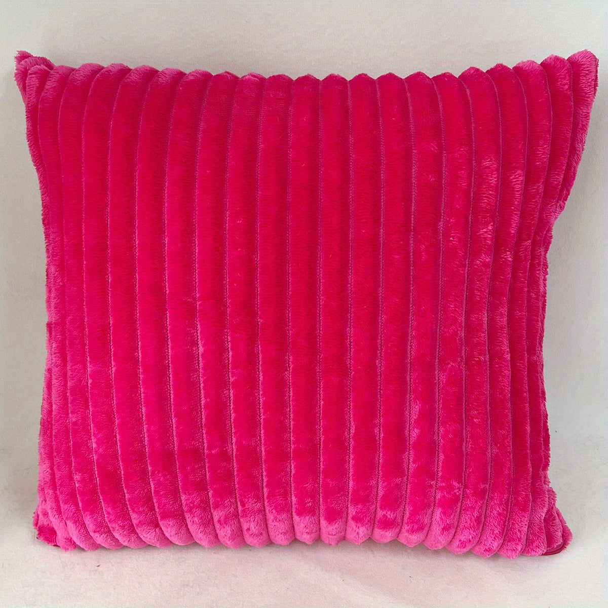 New Year/Christmas Decorative Corduroy Pillow Cover, 17x17 Inch, Perfect for Party/Home Decor