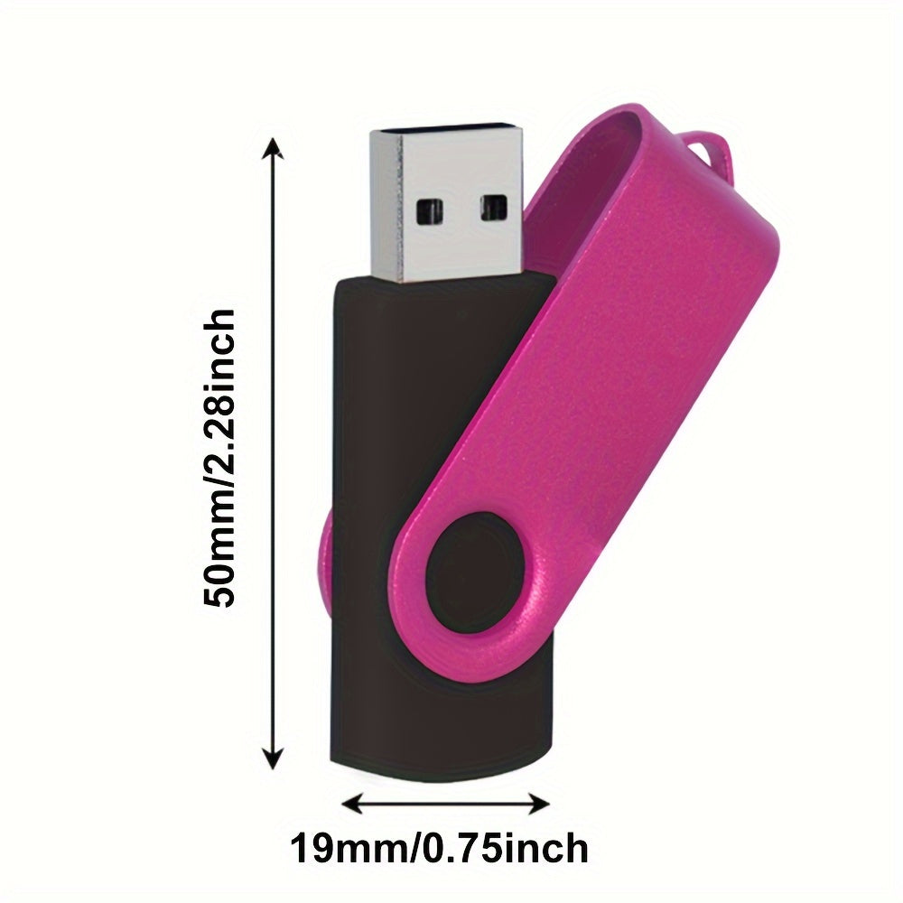 High-speed USB flash drive in various capacities for securely storing files, compatible with multiple devices.