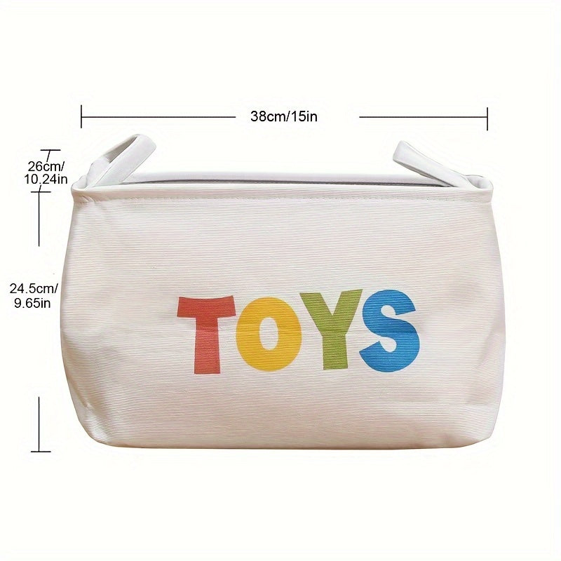 Pet Toy Storage Bag, Folding Fabric Basket for Room or Bedroom, can also be used to store dirty clothes or organize clothes.