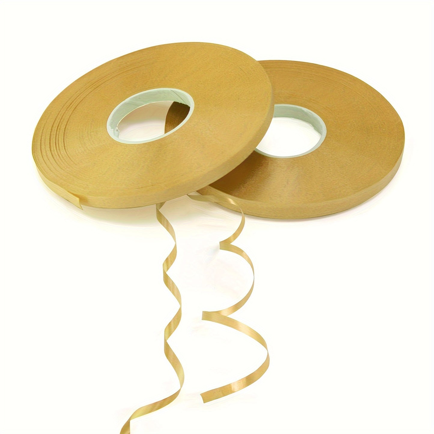 2 rolls of 393-inch golden ribbon for balloons, 5mm curling ribbon for gift wrapping, flower crafts, birthdays, festivals, weddings, and Christmas decorations. Perfect for bouquets and flower wrapping.