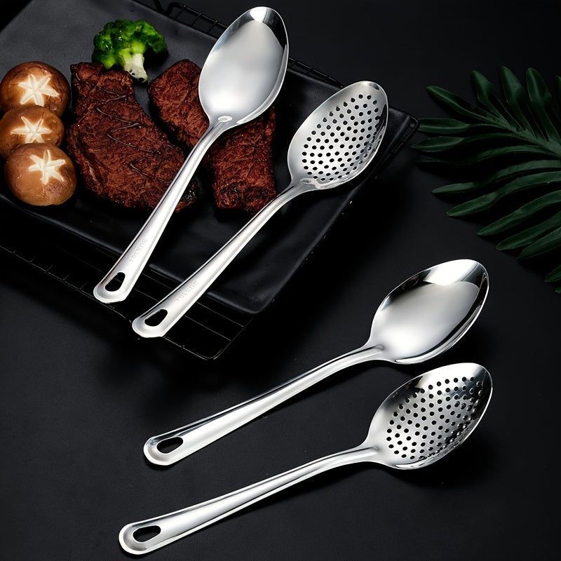 Premium stainless steel soup ladle for restaurant, buffet, and catering.