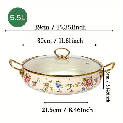 The Elegance of Enamel Porcelain: Three Flower Colors with Stunning Golden Borders