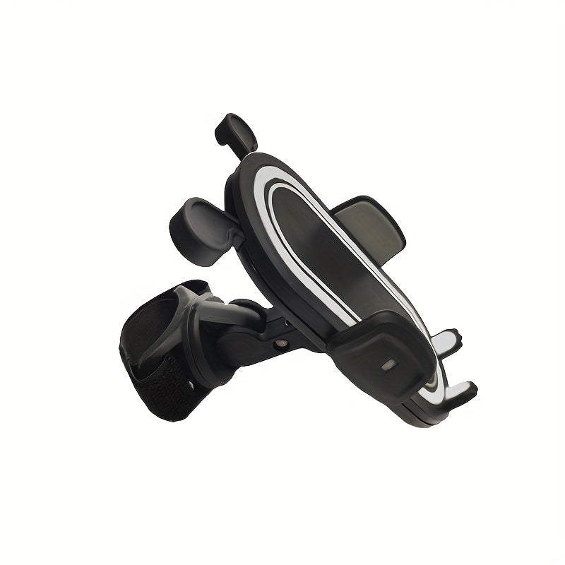 Enhance Your Baby's Stroller with a 360° Rotating Phone Holder in Black, White, and Pink!