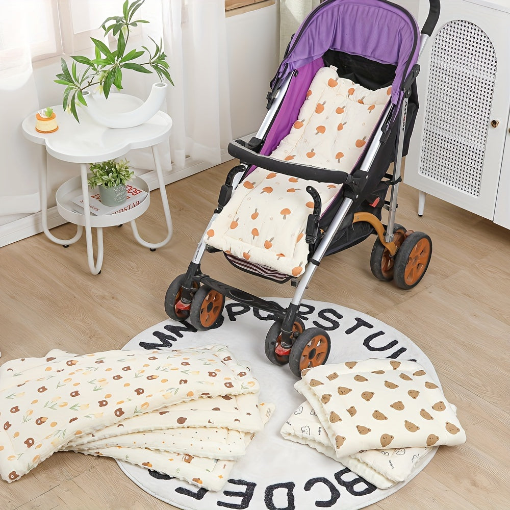 Older individuals can enjoy added comfort and safety with this stroller seat liner, car seat cushion. The plush padding and breathable mesh base provide a soft and cozy experience, while safety belt openings ensure secure positioning.