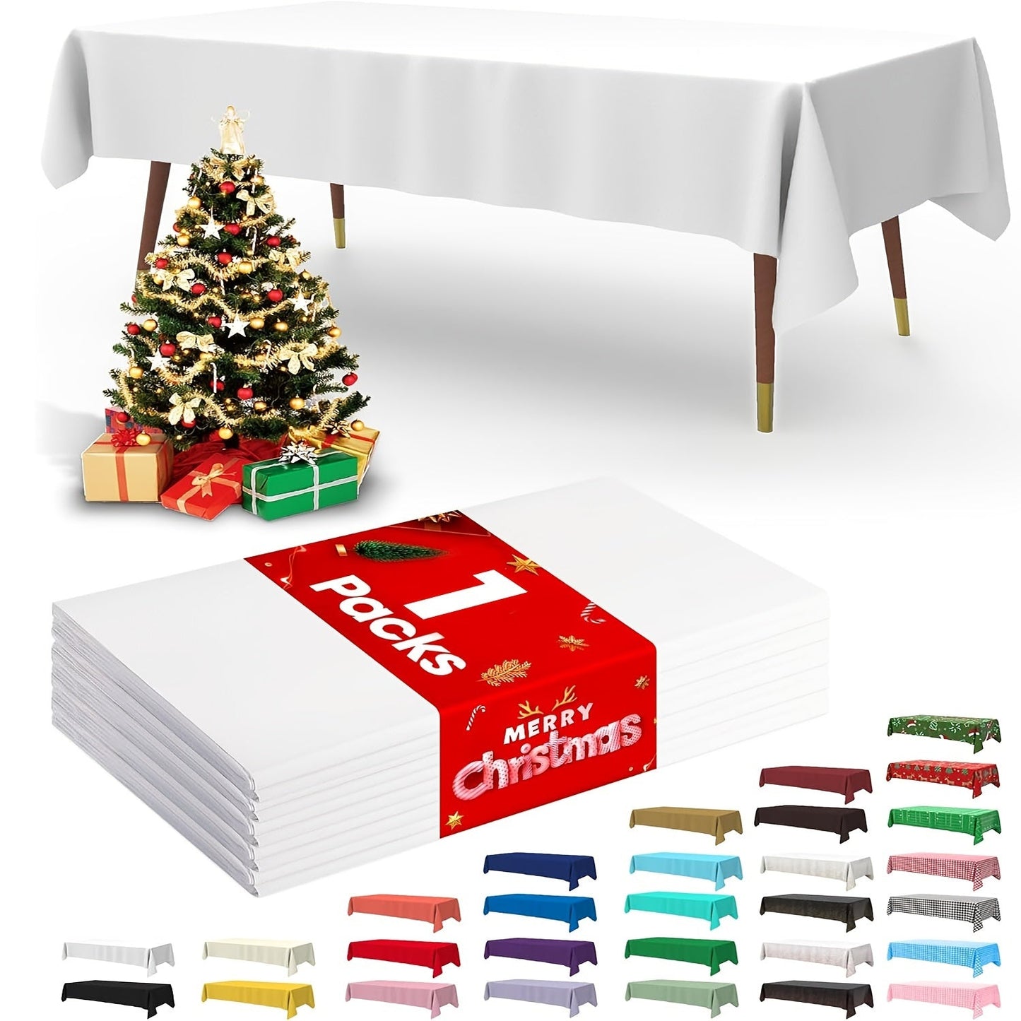 Essential for weddings and parties, this rectangular disposable plastic tablecloth is made of durable PEVA material. Measuring 137.16x274.32cm, it is waterproof and suitable for a variety of occasions, including birthdays, celebrations, and even bathroom