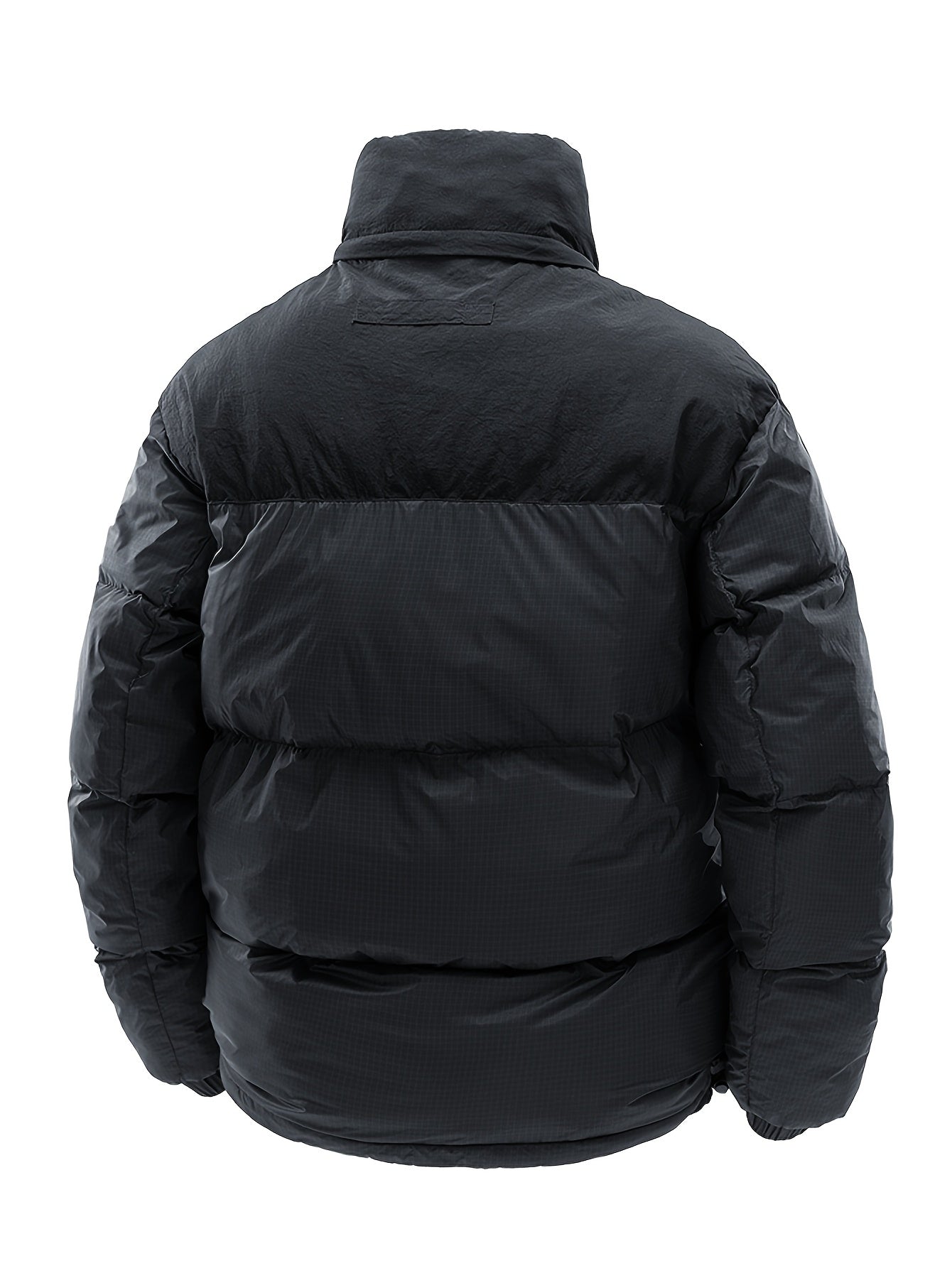 Men's Winter Parka with Hood - Warm Ski Jacket with Pockets & Collar Detail