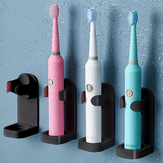 Wall-mounted holder for electric toothbrushes adapts to 98% of brushes and is perfect for organizing your bathroom.