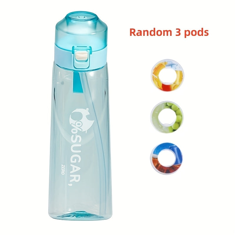 7 Fruit Flavour Pods Starter Set with Drinking Bottles, including Sports Water Bottle and scented flavour pods, a best seller.