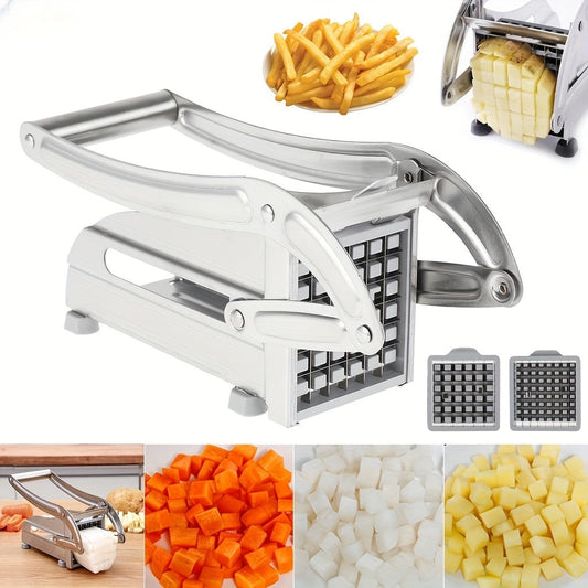 Multifunctional Stainless Steel Vegetable Cutter for Home Kitchen - Perfect for Dicing Potatoes and Making French Fries