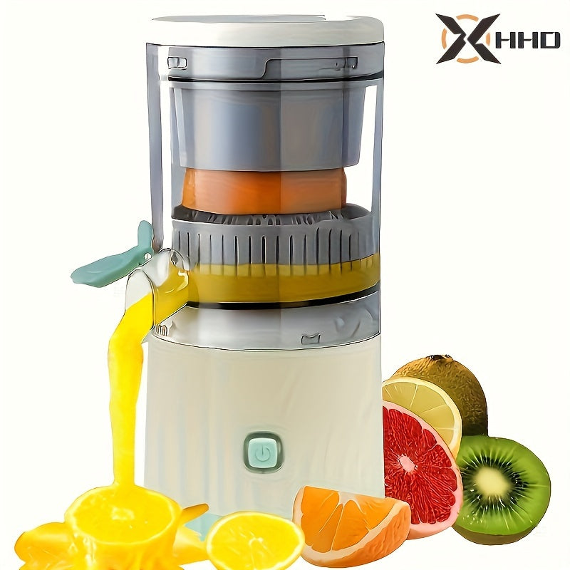 HHD Multifunctional Portable Juicer - Automatic Citrus Squeezer with Efficient Separation and USB Rechargeable 800mAh Lithium Battery. Compact cup for fresh orange juice, essential for home