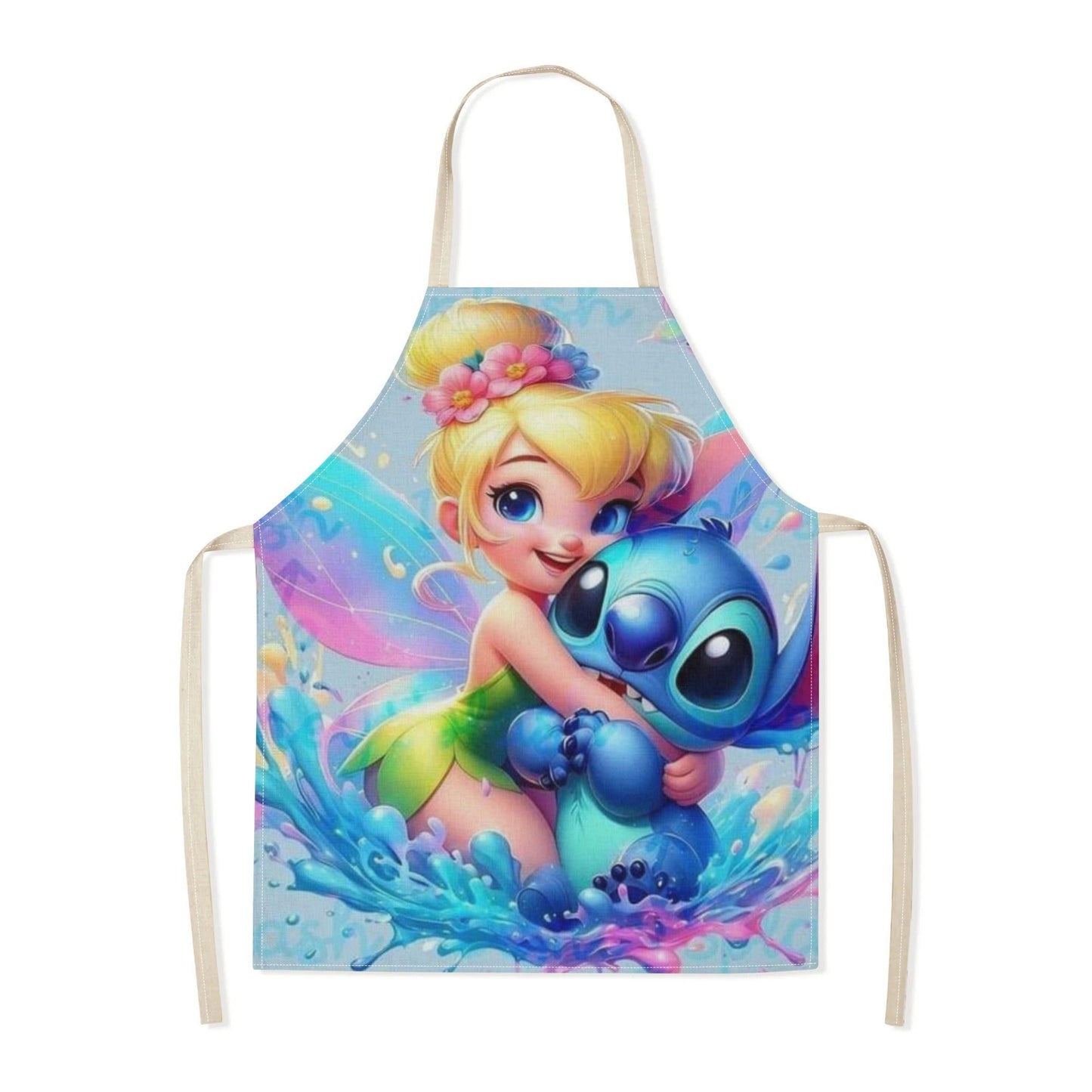 Disney has released a chic waterproof apron adorned with cute cartoon characters such as Mickey, Minnie, Winnie the Pooh, Stitch, and others. This apron is both stylish and functional, with a sleek and elegant design that is perfect for use in hotels