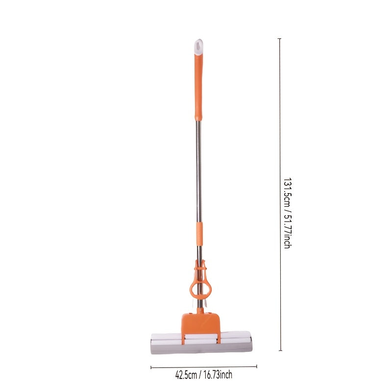 SoftPlus Large Head Mop for Effortless Cleaning in Any Room - 42.5cm Plus-Sized Mop Head with Superior Absorbency for Wet and Dry Surfaces in Living Room, Bedroom, Bathroom, Toilet, Kitchen.