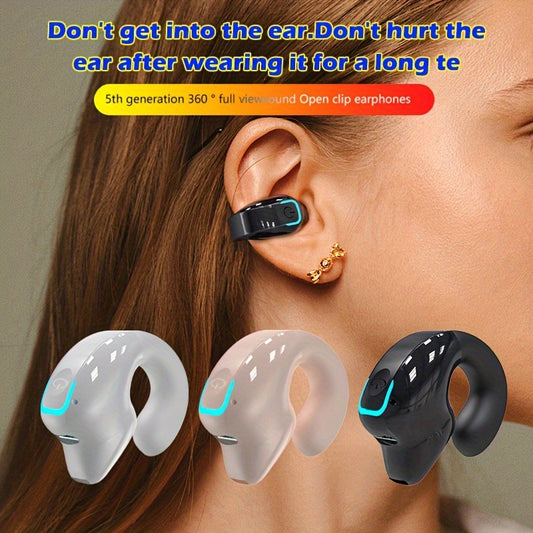 Wireless earbuds for sports with long battery life, universal phone control and voice call noise reduction, featuring button volume control and crystal microphone.